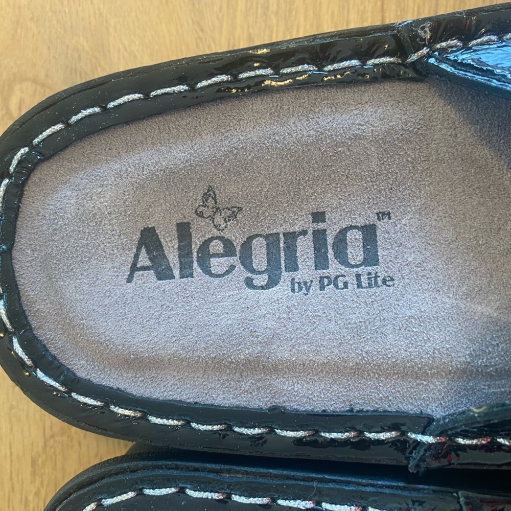 Alegria Black Leather Embellished Sandals Women’s eu41  New‎ - Picture 2 of 8